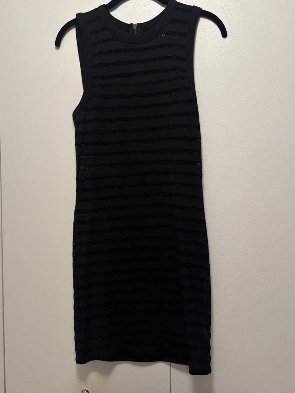 silence + noise Black Sleeveless Knit Mini Dress